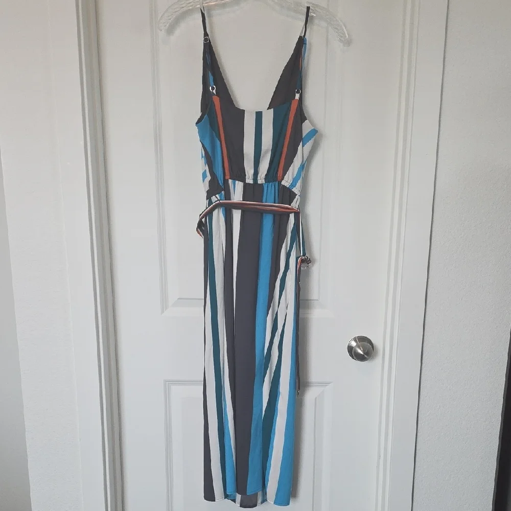 LOFT Multi-colored Striped Dress - Picture 3 of 7